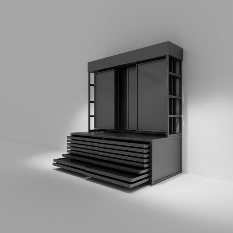 Heavy Duty Litteä Vetolaatikko Stone Display Teline